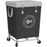 Storage Maniac commercial laundry cart frame shows sturdy support for heavy loads.