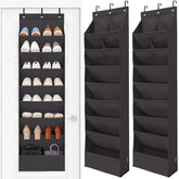 Storage Maniac over-the-door organizer in closed view for quick access