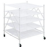 STORAGE MANIAC 5-tier sweater drying rack in assembled view, maximizing drying space.