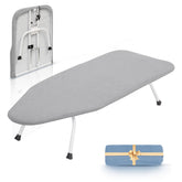 Storage Maniac Tabletop Ironing Board open frame shows a sturdy surface for quick ironing sessions.