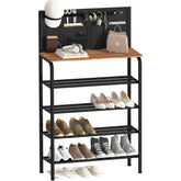 Storage Maniac 5-tier shoe rack front view, organized entryway storage.