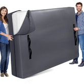 StorageRight mattress bag front view shows a durable queen-size cover for safe moving.