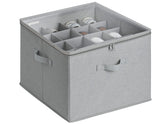 StorageWorks shoe organizer with clear lid for quick content visibility and dust protection.