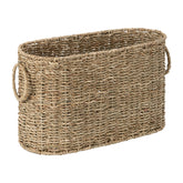 StorageWorks toilet paper storage holds six rolls with natural seagrass and organized bathroom appeal