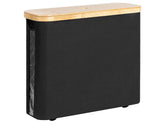 StorageWorks bin with bamboo lid for easy access and tidy bathroom organization.