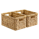 StorageWorks Wicker Basket with handwoven craftsmanship adds a neat, elegant storage solution.