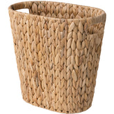 StorageWorks wicker waste basket closeup weave shows natural texture and craftsmanship