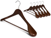 StorageWorks wooden hanger with extra-wide shoulders supports tailored coats and jackets