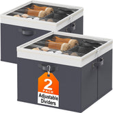 StoreHappily 2-pack shoe organizer with clear cover for quick visibility.