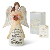 Storieme 50th birthday angel statue for elegant mantel display.