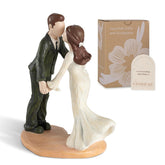 Storieme bride and groom topper on cake adds elegant celebration for weddings