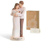 Storieme Triple Embrace front view sculptureβideal keepsake for new parents