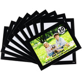 STTMGN magnetic picture frames on refrigerator holding 4x6 photos securely.