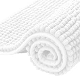 SUBRTEX bath rug chenille 24x36 cushions feet on cold tile for cozy mornings.
