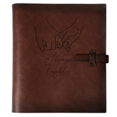 sucarlon photo album with genuine leather cover for durable keepsakes