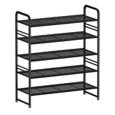 SUFAUY 33-inch shoe rack front view shows sturdy frame and ample storage