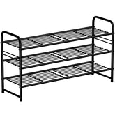 SUFAUY 3-tier shoe rack assembled for compact entryway organization.