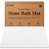 SUFOR stone bath mat 32x20 with spa-inspired style and quick absorption.