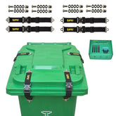 suifaly bear-proof locks front view, deters wildlife while keeping lid sealed.
