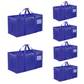 SummitFlare blue waterproof moving bag showing rugged durability for dorm storage