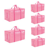 SummitFlare six-pack extra-large bags filled with bedding for dorm storage.