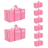 SummitFlare 8-pack pink moving bags with 95L capacity for bedding and coats