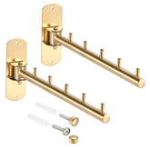 Sumnacon wall-mounted clothes rack with swing arm for space saving in small rooms.