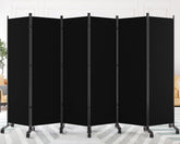 SUNALLY Room Divider 6ft folding panels offer flexible privacy in living spaces.