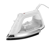Sunbeam Classic Steam Iron front view shows compact design for efficient home ironing.