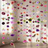 Suncalla 6pc purple flower garlands backdrop for elegant weddings and events.