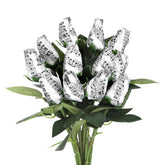 Suncalla sheet music flowers bouquet featuring silk roses for elegant decor.