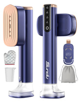 Sundu Travel Steamer showcases compact design for convenient packing and quick touch-ups.
