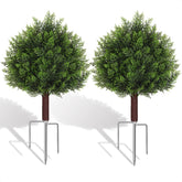 Suntee 2-pack cedar topiary 26in assembled adds curb appeal to outdoor spaces