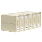 SUOCO SheetCube beige front view showing organized sheet storage for easy access
