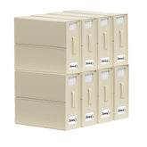 SUOCO SheetCube box with window for quick access to organized linens