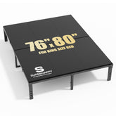 Superhappy bunkie board on king bed delivers uniform mattress support