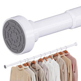 Supforce no-drill closet rod extended length for extra hanging space.