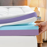 SurChic 5-inch dual-layer topper base foam supports mattresses and reduces sag.