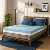 Sure2Sleep Gel Swirl Topper contours your body for targeted comfort.
