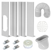 SUREPHON AC window vent kit assembly demonstrates universal fit for portable units.