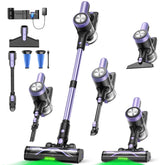 SUXIANGVAC cordless vacuum shows 55kPa suction power for deep-cleaning carpets and floors.