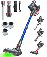 SVHT cordless vacuum cleaner with strong suction power for deep cleaning on carpets and floors.
