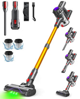 SVHT cordless vacuum delivers powerful suction for deep cleaning on carpets.