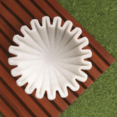 SWADESHI BLESSINGS marble ruffle bowl with mirror finish elevates table decor