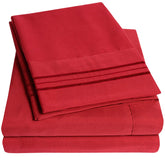 Sweet Home Collection 1500 Supreme stay-in-place straps keep fitted sheets secure all night
