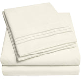 Sweet Home Collection 1500 Supreme queen fitted sheet straps for secure, wrinkle-free sleep.