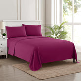 Sweet Home Collection 1800 Supreme queen sheets berry close-up showing soft microfiber texture