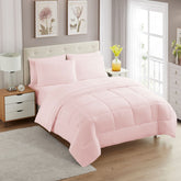 Sweet Home Collection 5 Piece Bed in a Bag in pale pink for all-season comfort