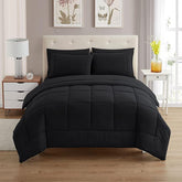 Sweet Home Collection 7 piece comforter set bag on a neatly made bed for an instant room refresh