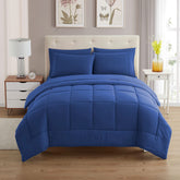 Sweet Home Collection royal blue comforter bag shows rich color and cozy warmth.
